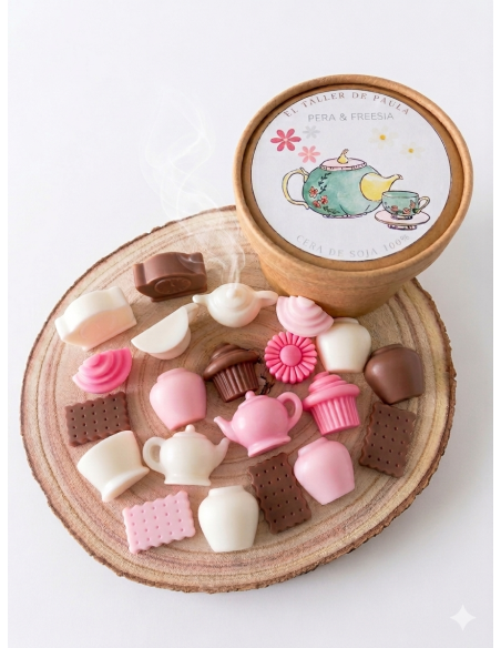 Wax Melts " Pera y Fresia" vaso eco