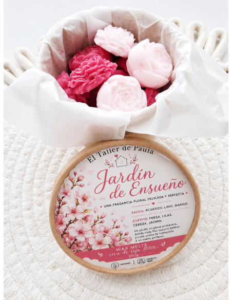 Wax Melts "Jardín de Ensueño" vaso eco.