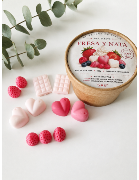 Wax Melts Fresa y Nata ( Vaso Eco)